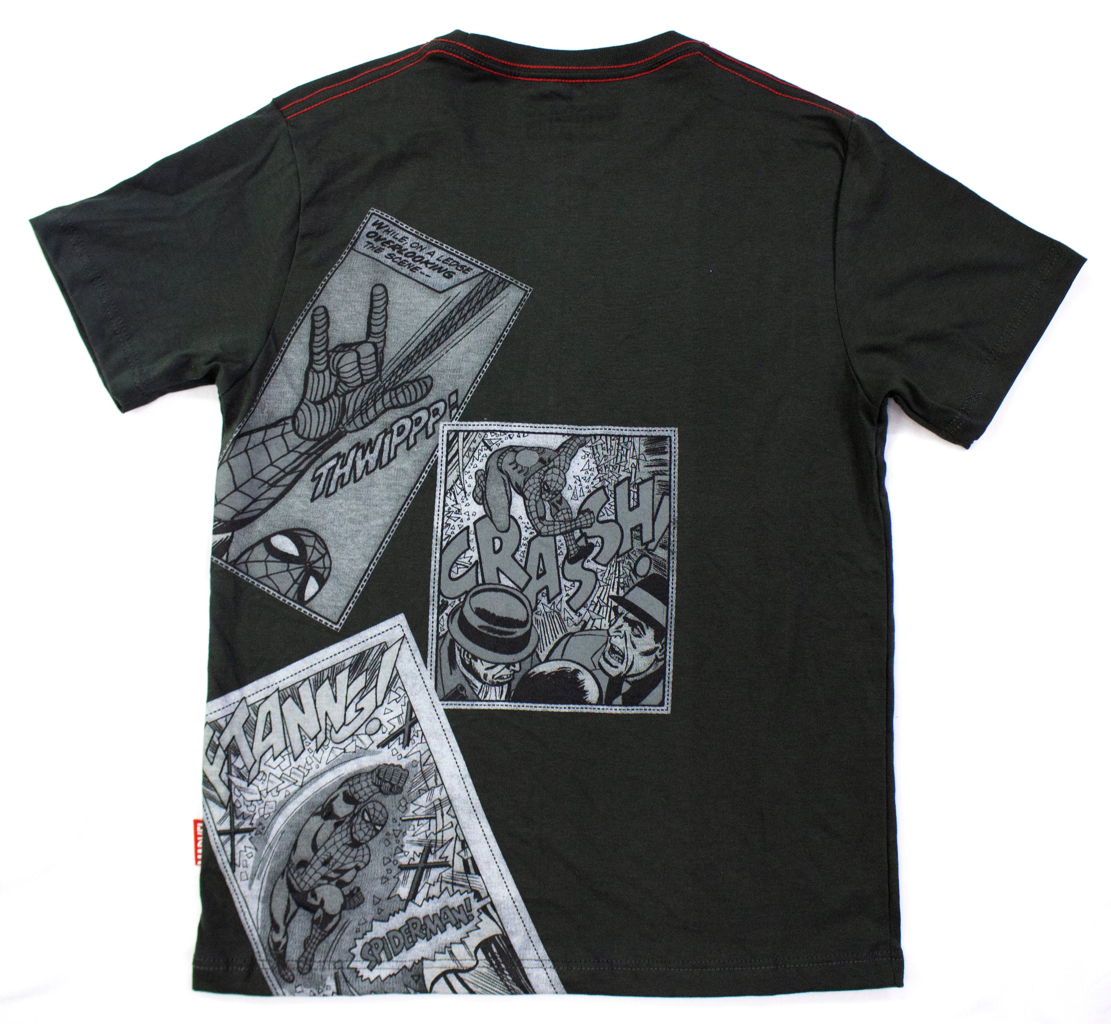 Polo Gris Oscuro Algodón Marvel Comic