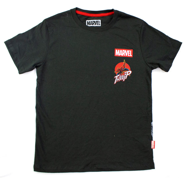 Polo Gris Oscuro Algodón Marvel Comic