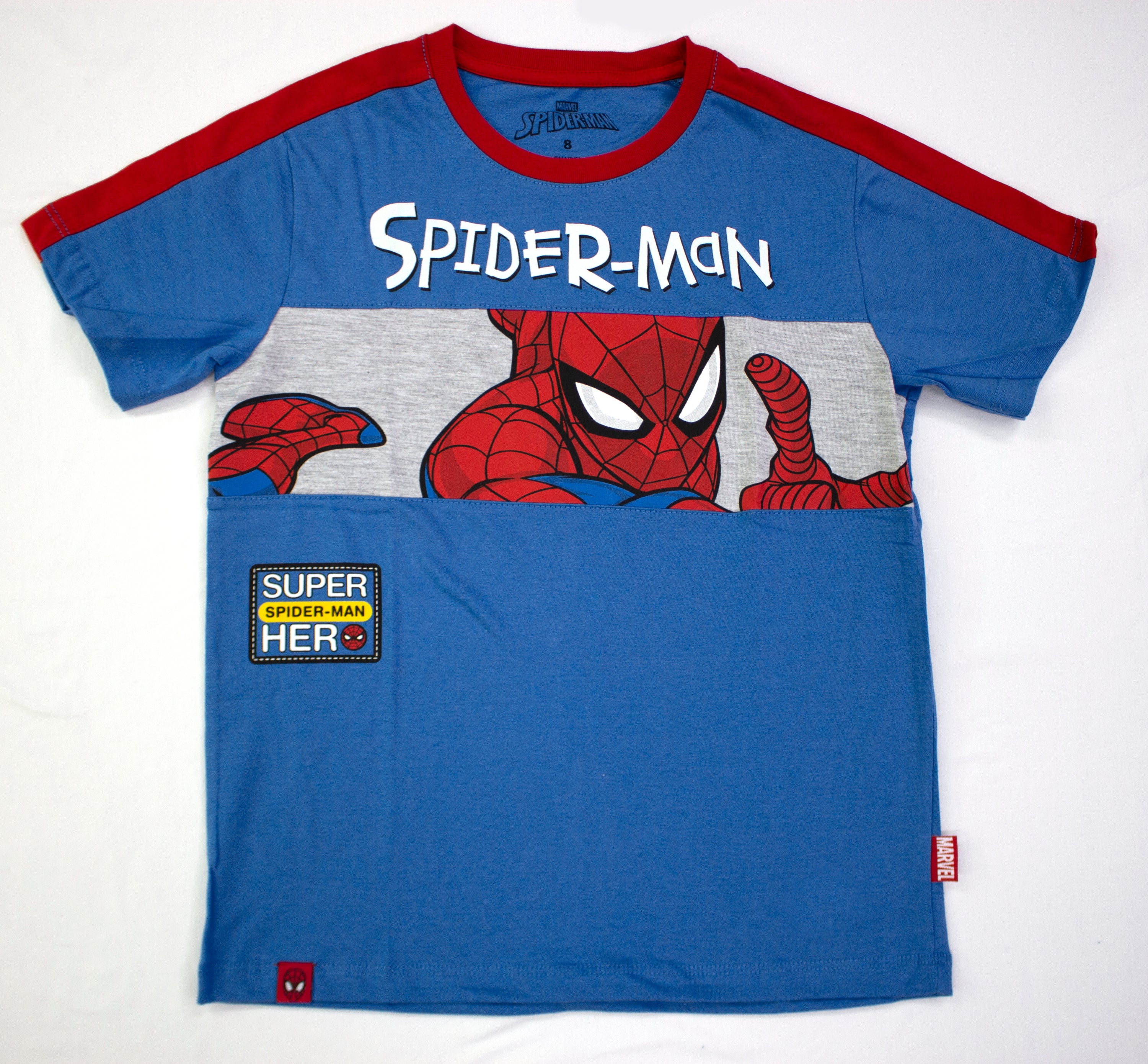 POLO MODA MC AZUL SPIDERMAN NIÑO