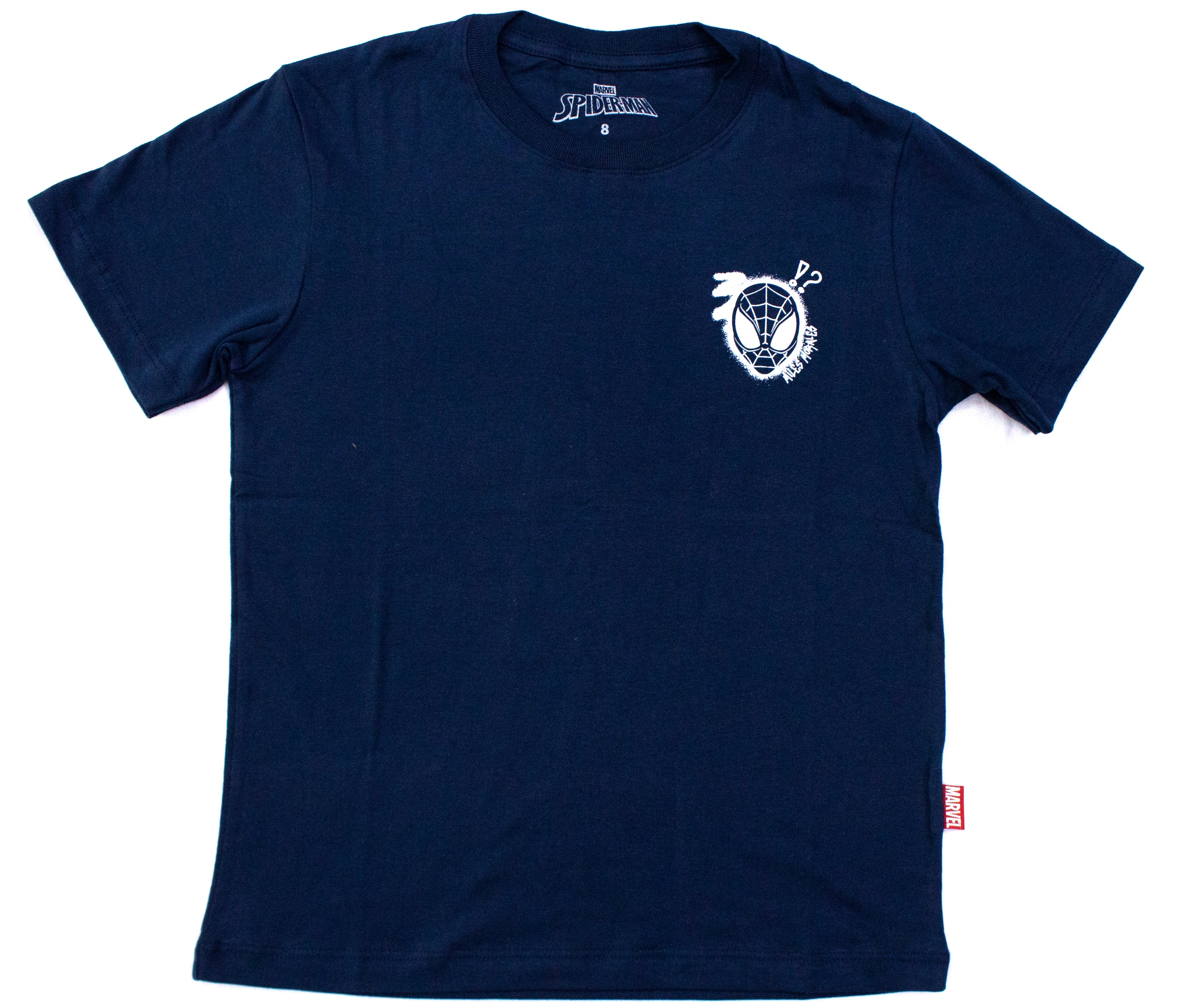 POLO BASICO MC AZUL SPIDERMAN NIÑO