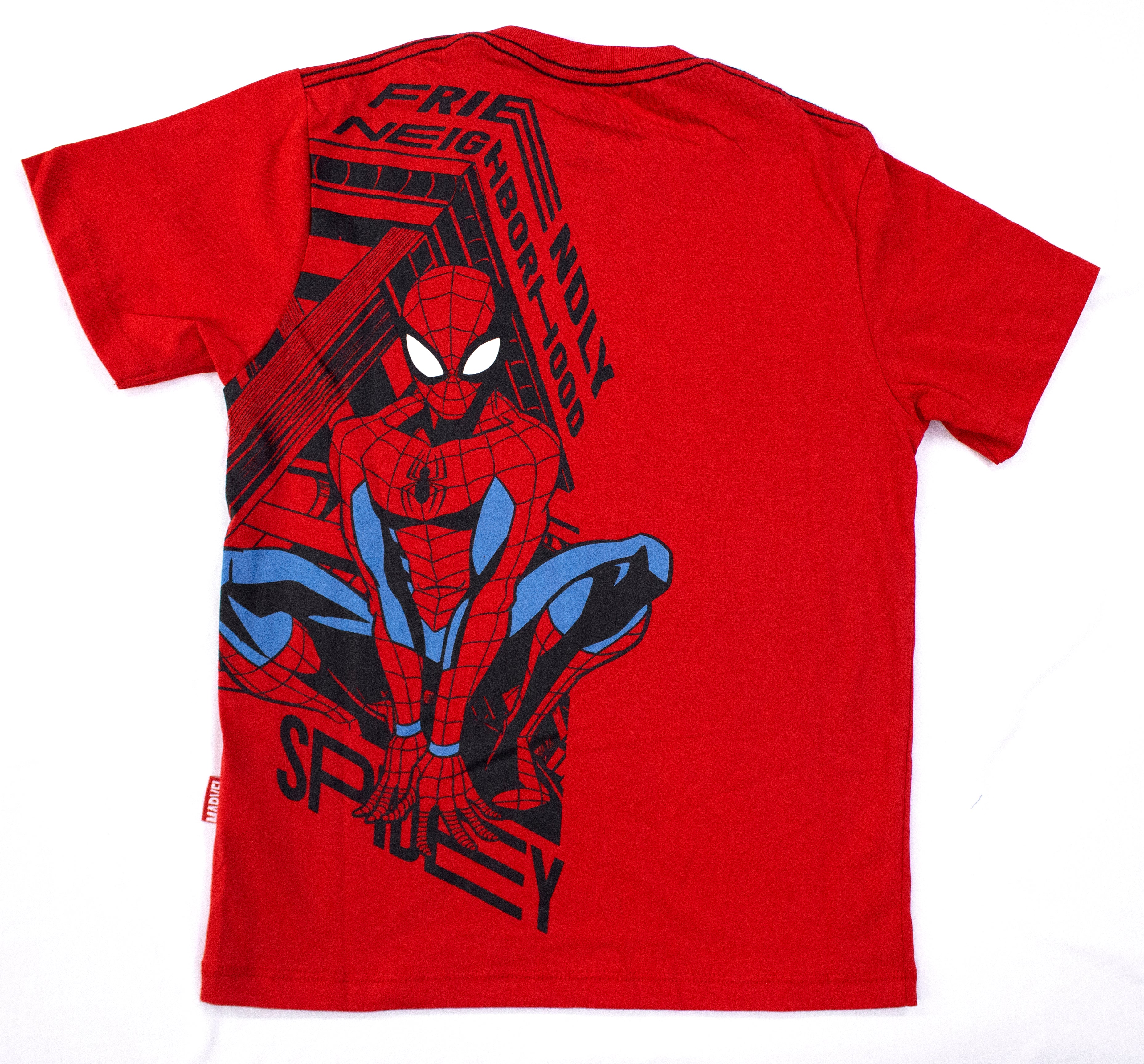 Polo Básico Manga Corta Spiderman Niño Color Rojo