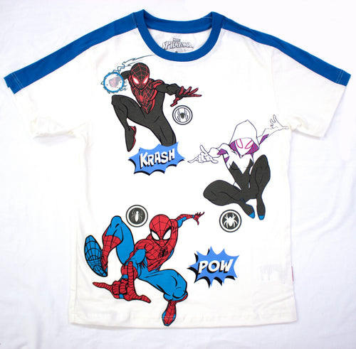 POLO MODA MC MARFIL SPIDERMAN NIÑO