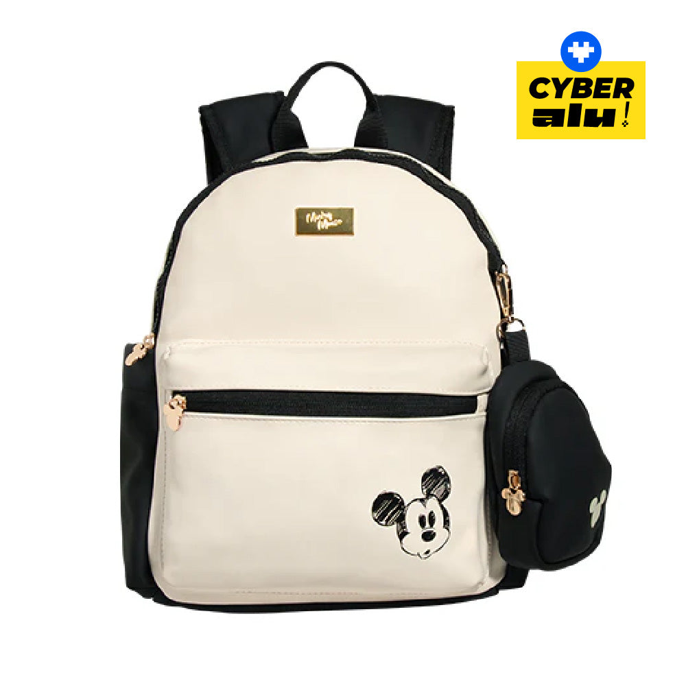 Mini Mochila Mickey Mouse Black & White