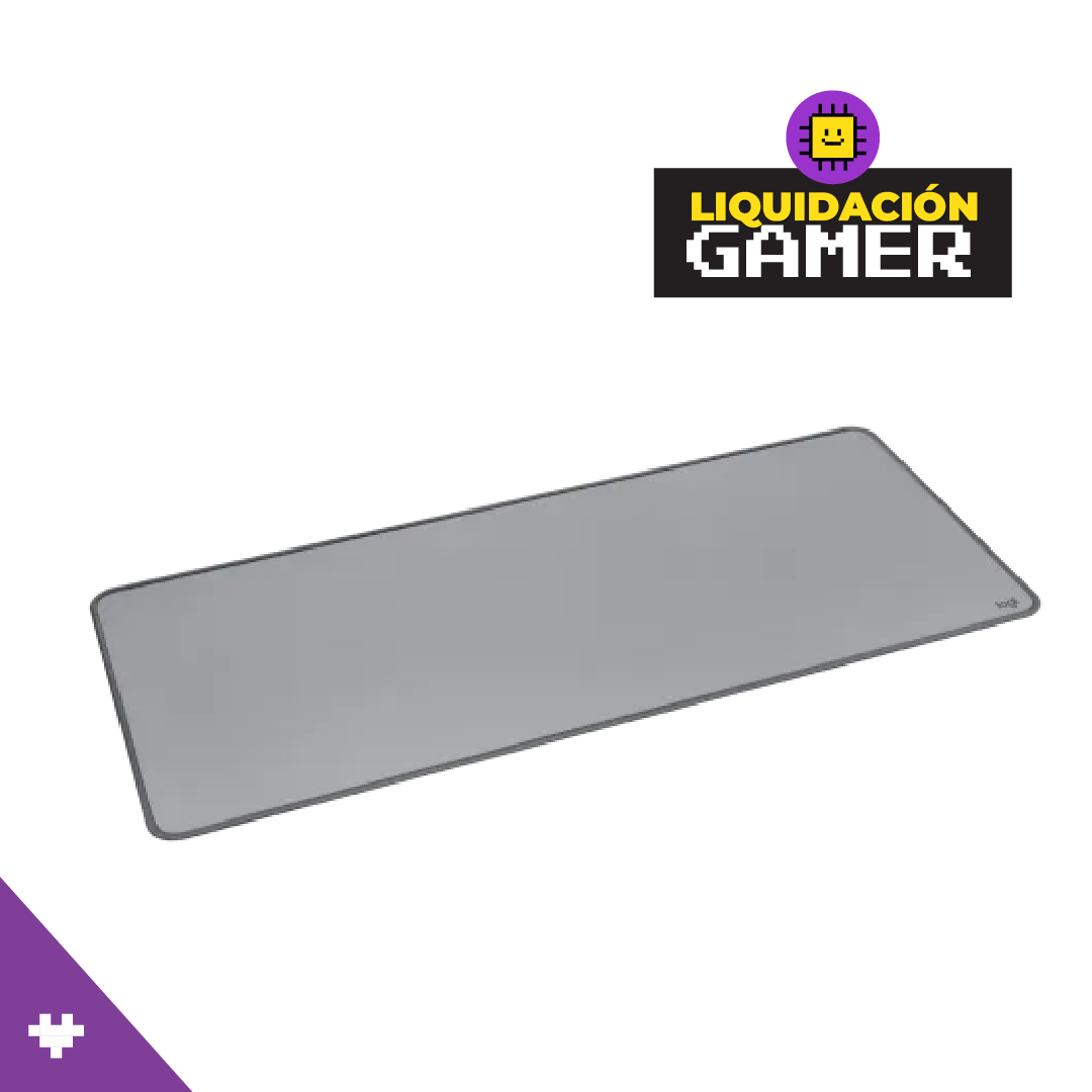Pad Mouse Logitech Deskpad Anti Salpicaduras 300 x 700 mm Color Light Grey