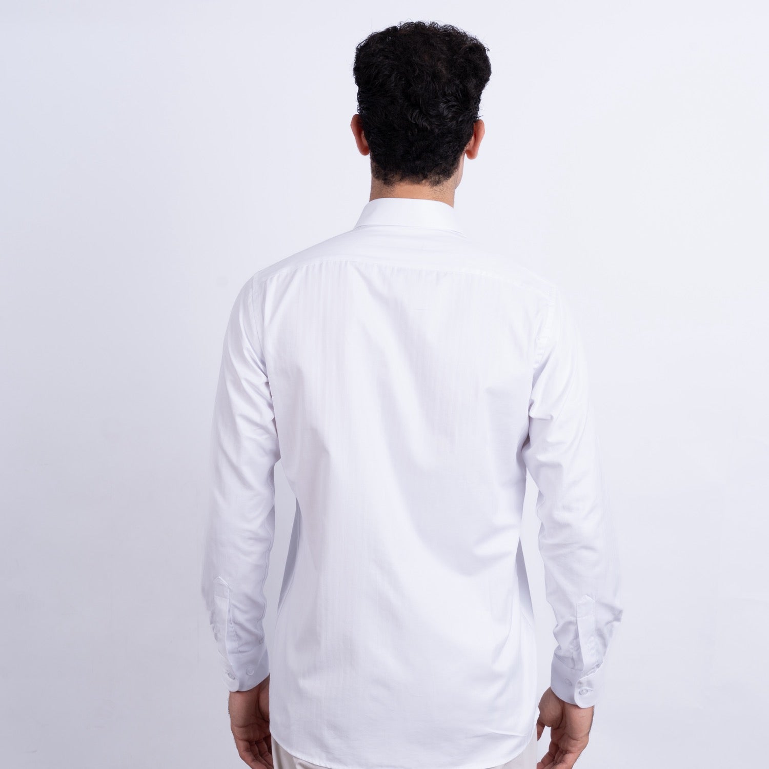 Camisa de Vestir Manga Larga Color Blanco