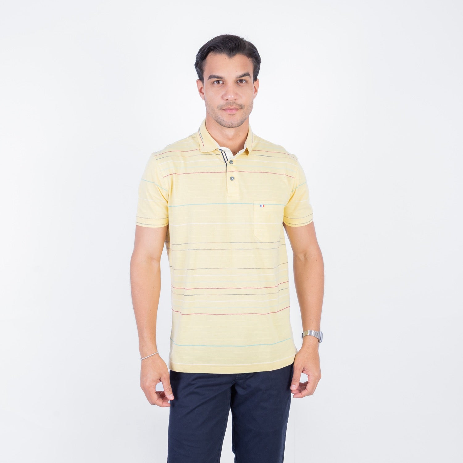 POLO MC BOX FULL JACQUARD
