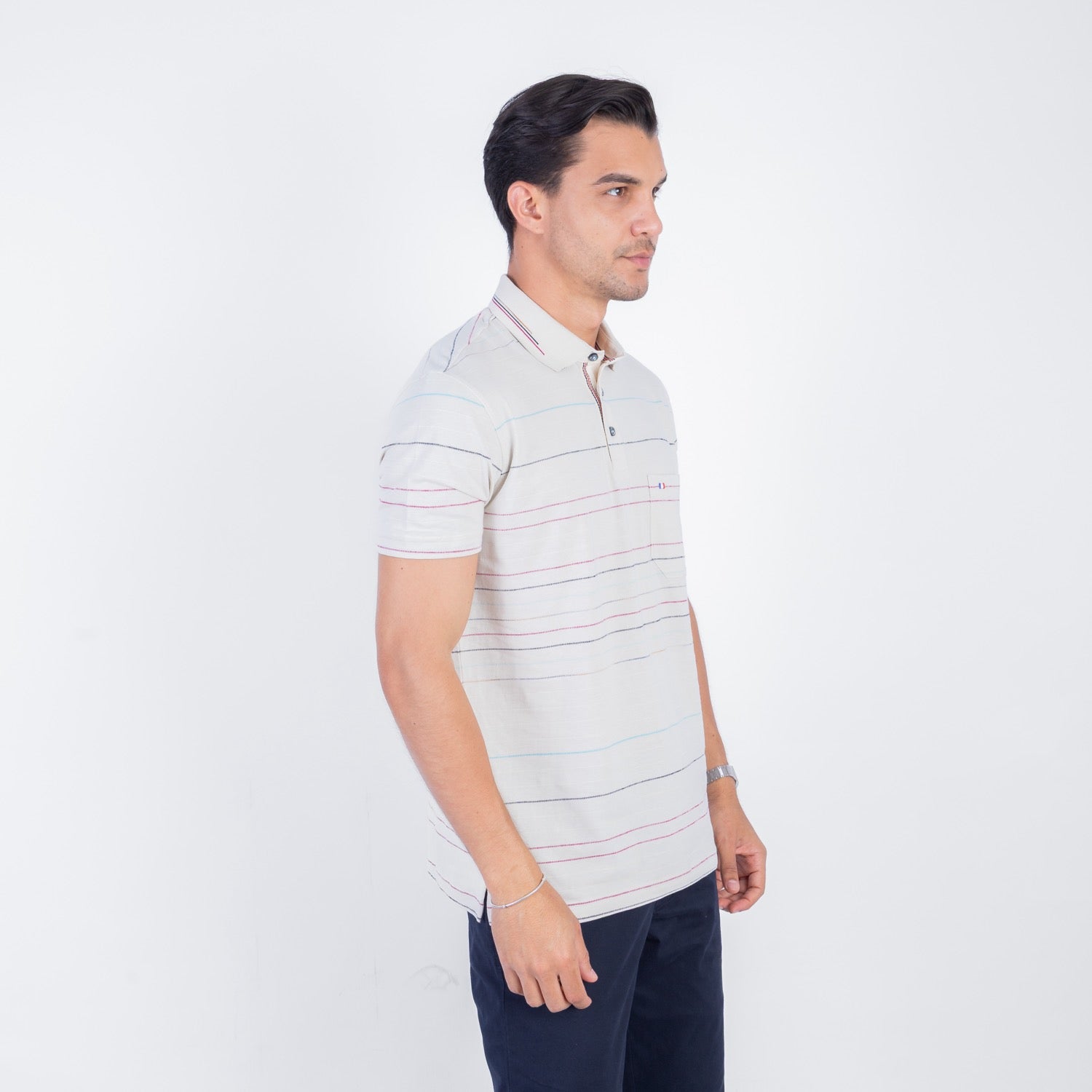 POLO MC BOX FULL JACQUARD