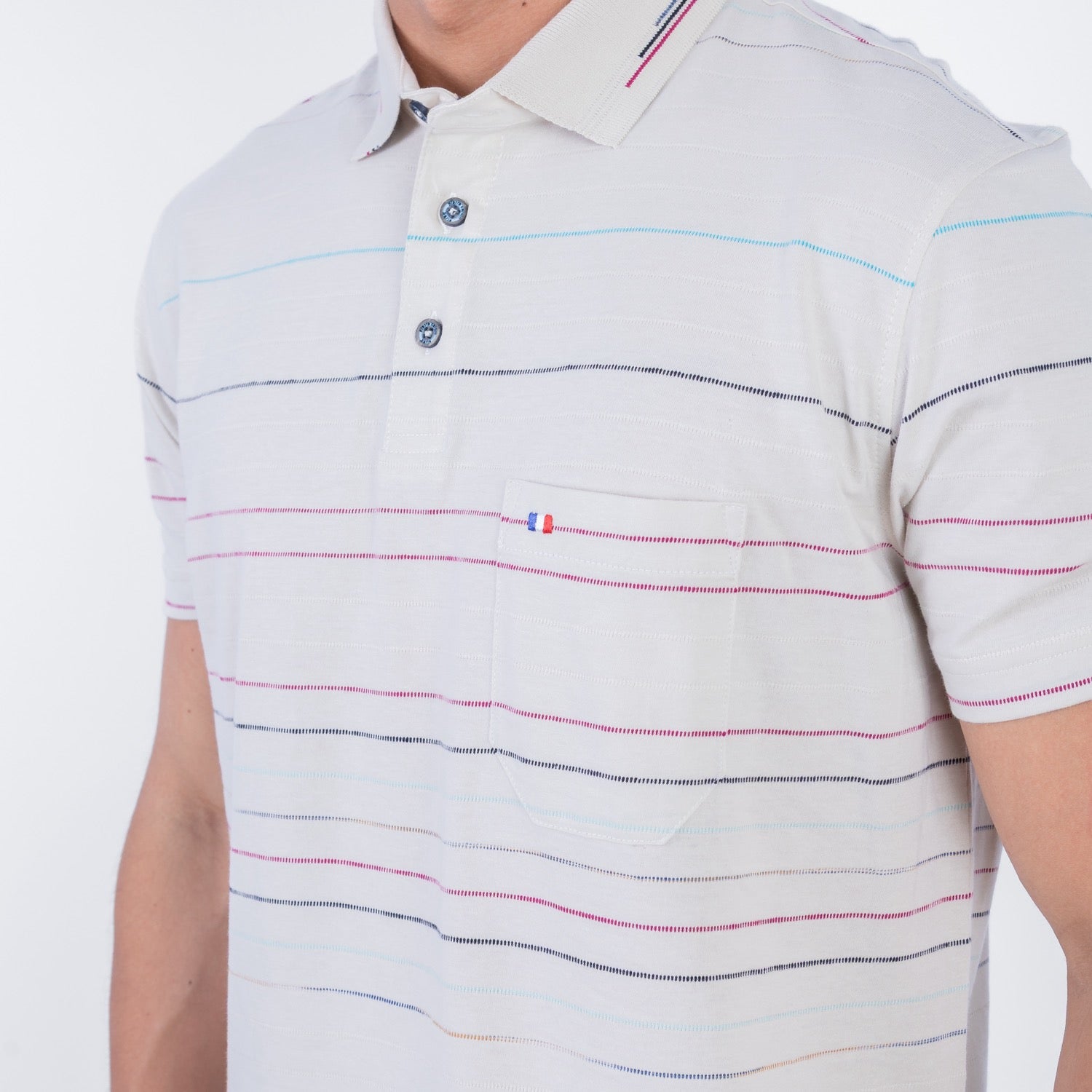 POLO MC BOX FULL JACQUARD