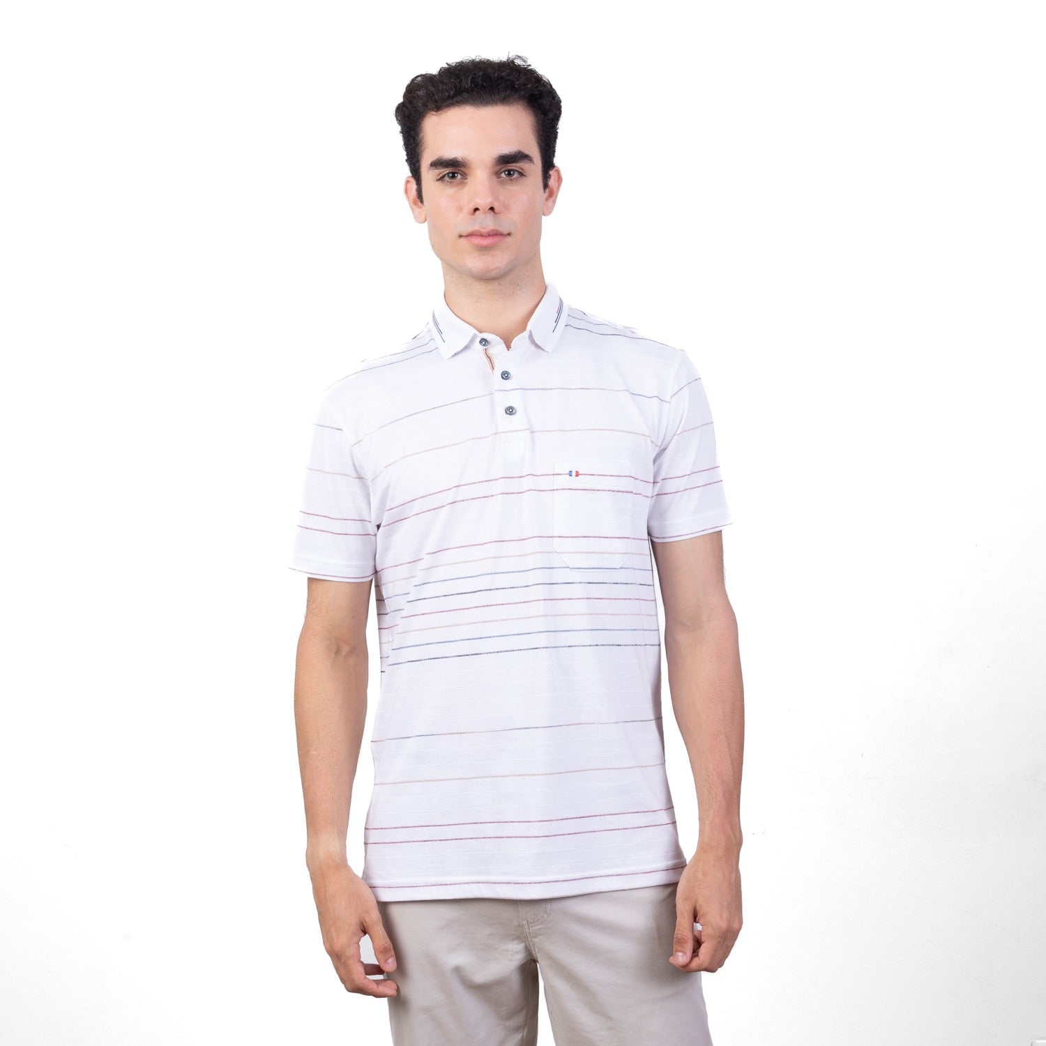 POLO MC BOX FULL JACQUARD