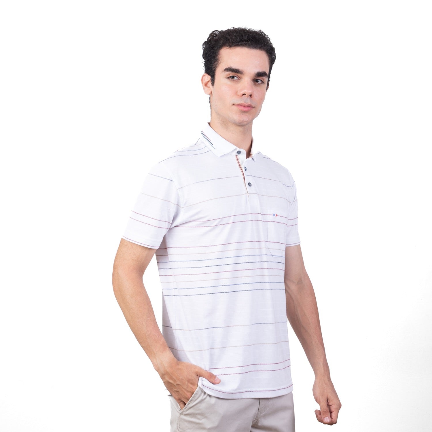 POLO MC BOX FULL JACQUARD