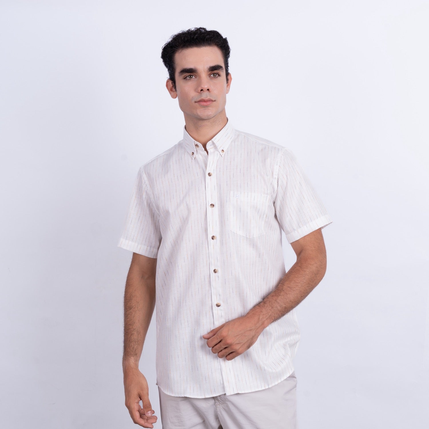 CAMISA MC ETQ LINEN COLLECTION