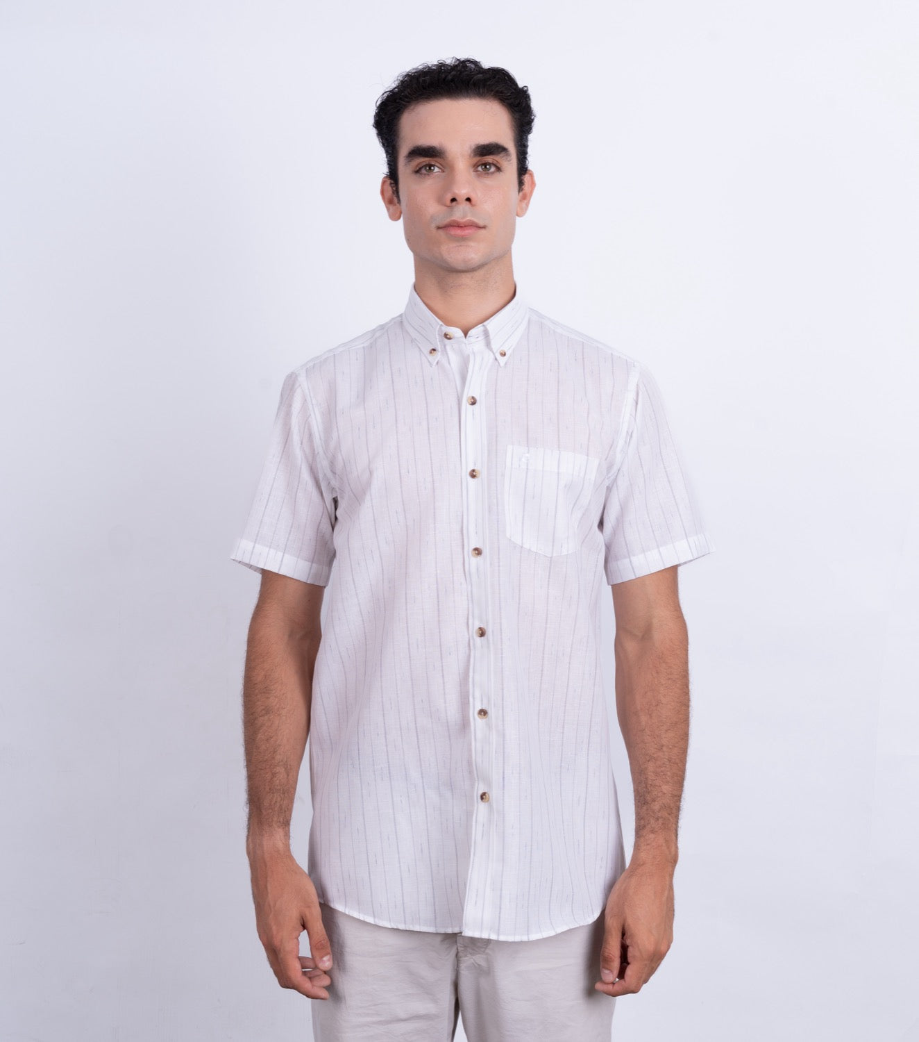 CAMISA MC ETQ LINEN COLLECTION