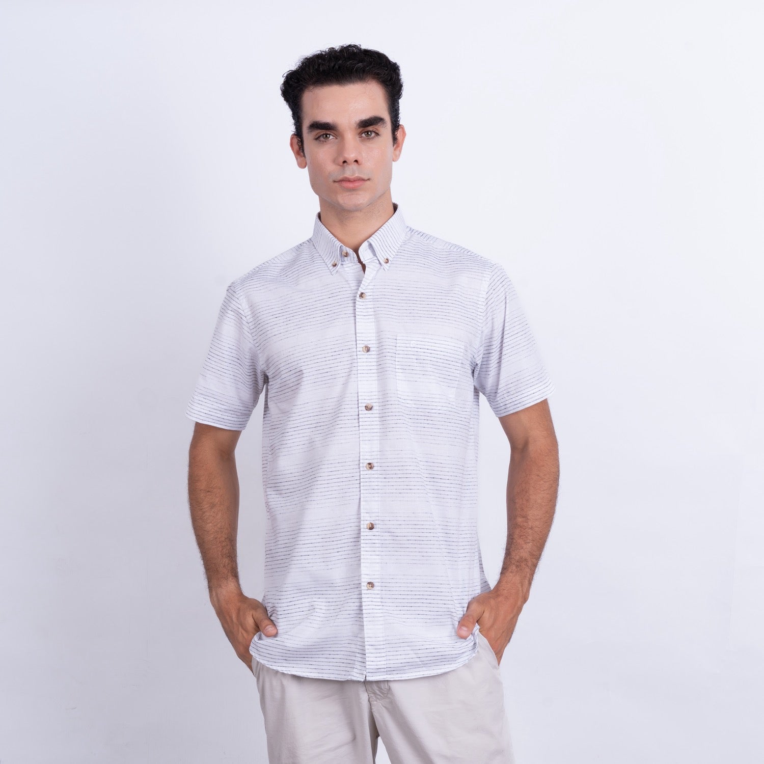 CAMISA MC ETQ LINEN COLLECTION
