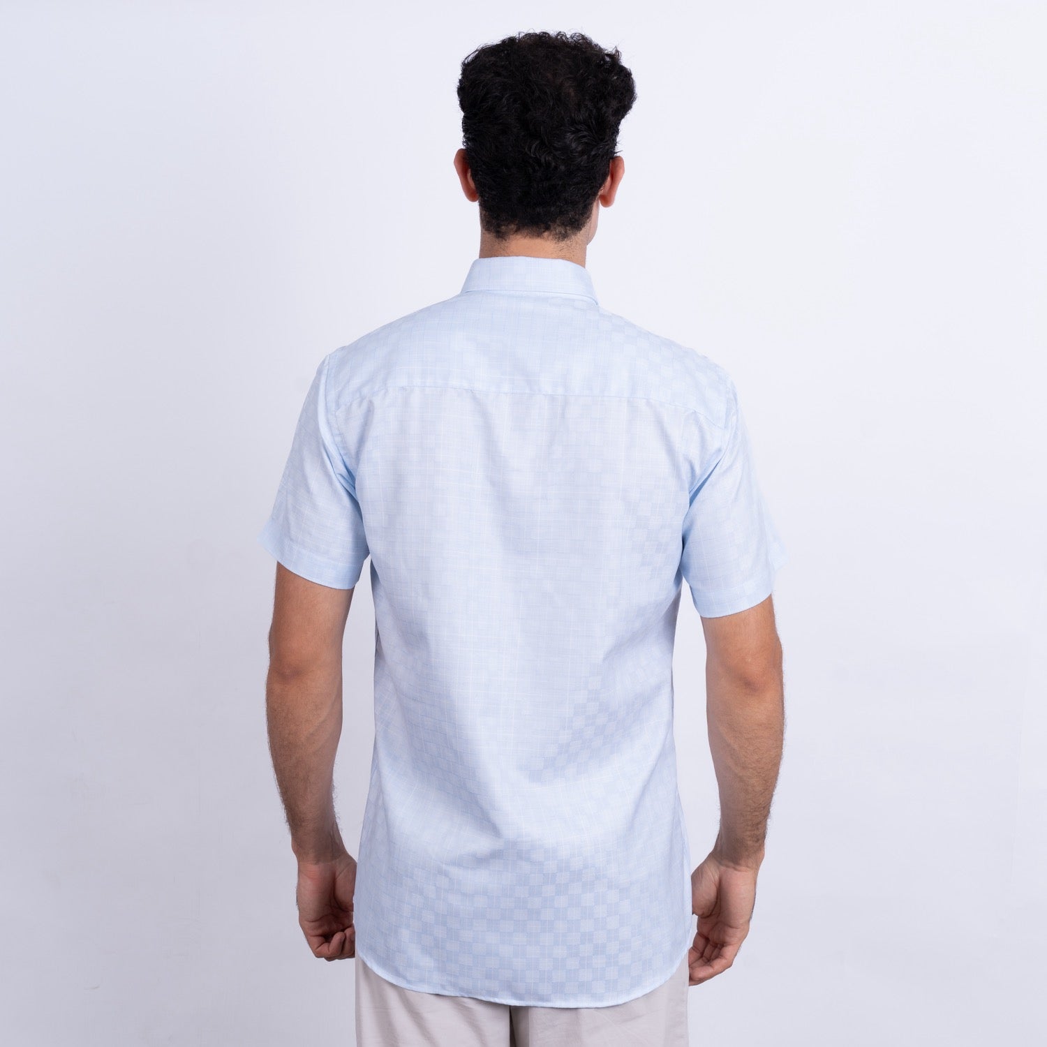 Camisa de Lino Manga Corta para Hombre