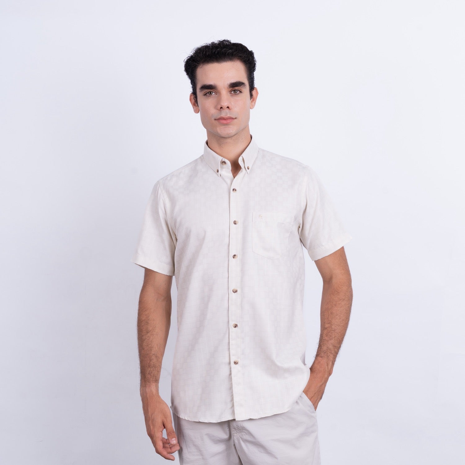 CAMISA MC ETQ LINEN