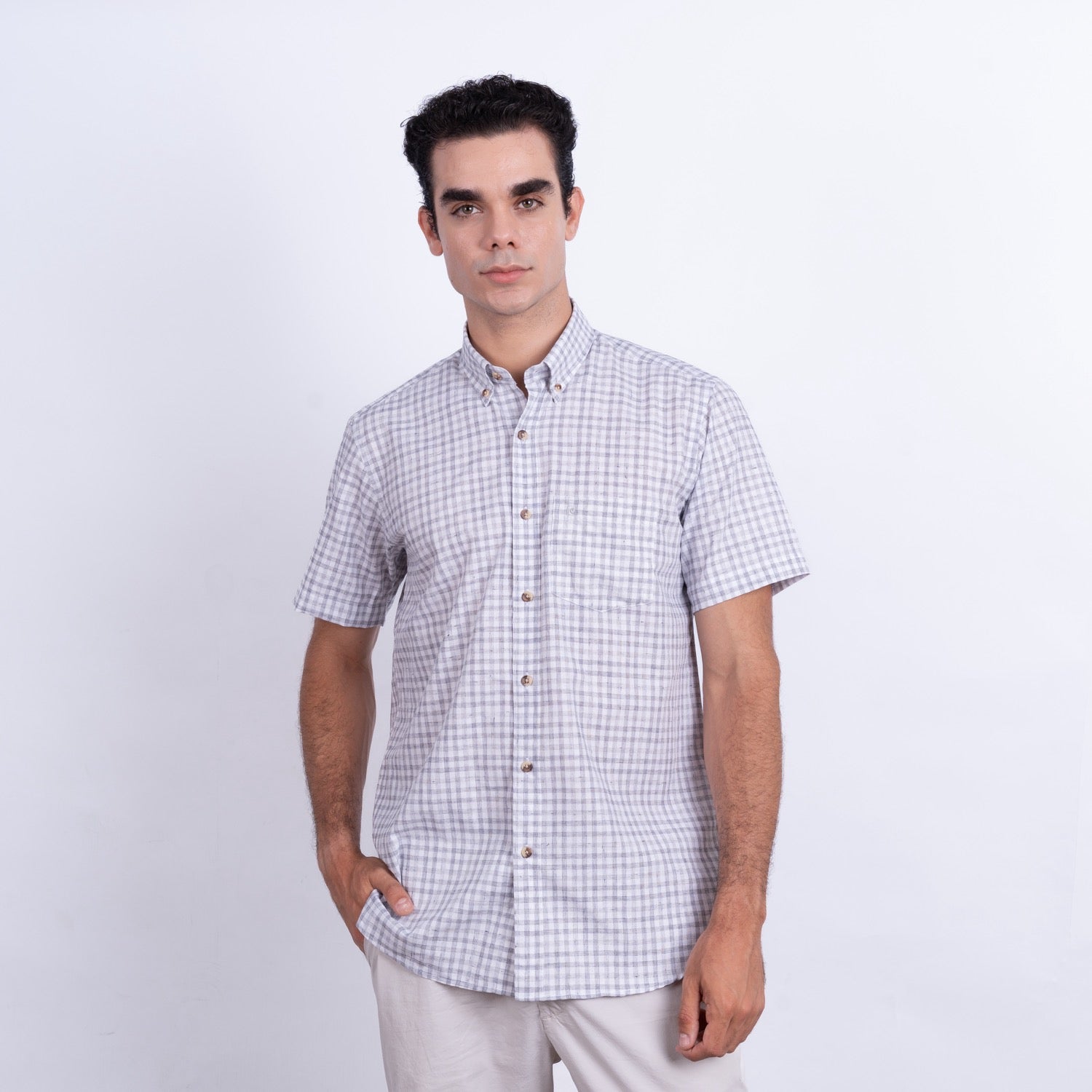 CAMISA MC ETQ LINEN COLLECTION
