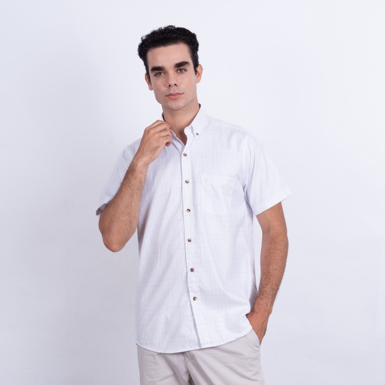 CAMISA MC ETQ LINEN COLLECTION