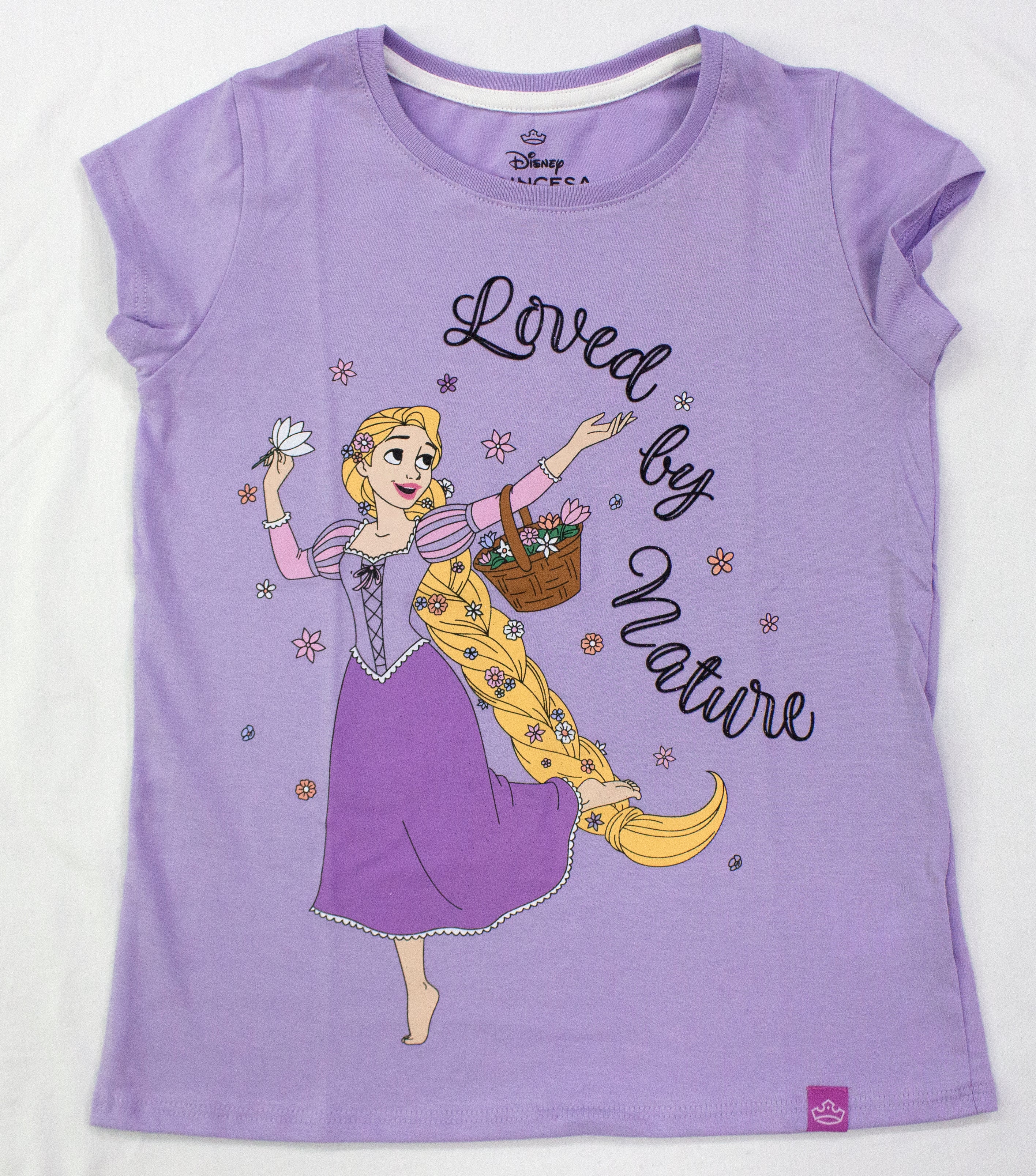 POLO BASICO MC LILA PRINCESAS