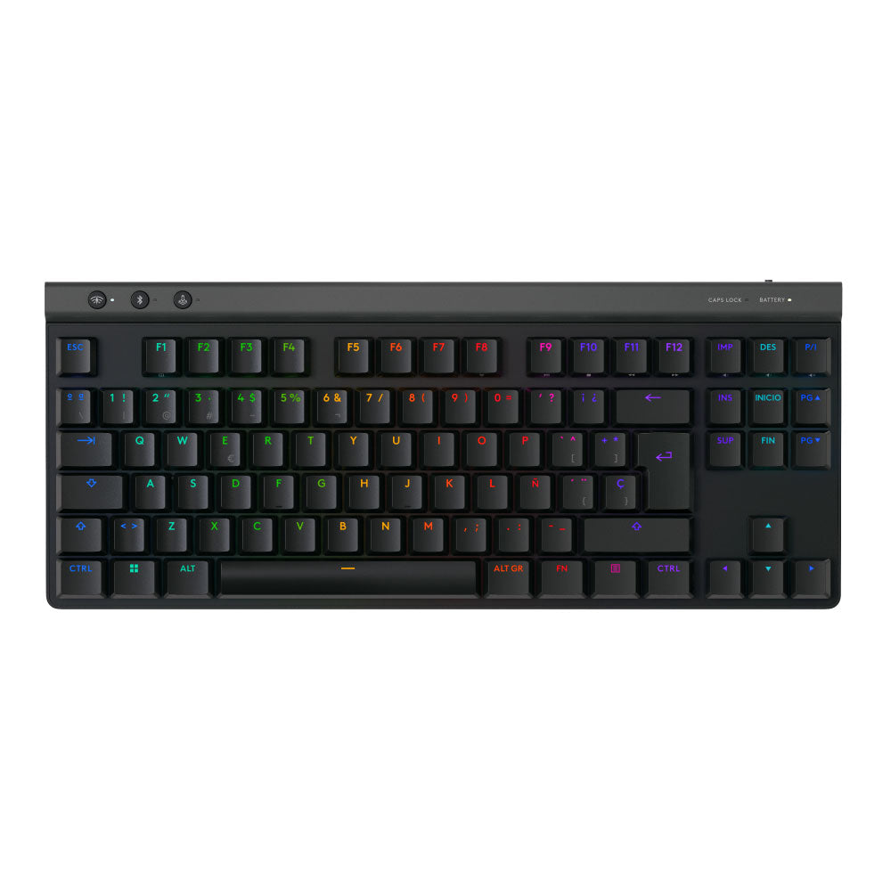 Teclado Logitech G515 TKL Lightspeed Bluetooth Lightsync RGB Color Black