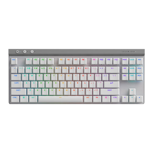 Teclado Logitech G515 TKL Lightspeed Bluetooth Lightsync RGB Color White