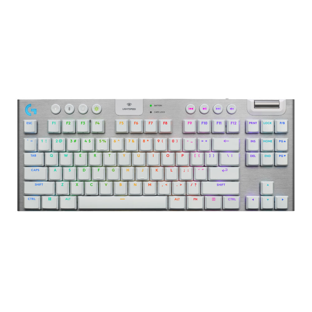 TECLADO LOGITECH G915 X TKL LIGHTSPEED/ BT LIGHTSYNC RGB / KEYCONTROL WHITE (920-012732)