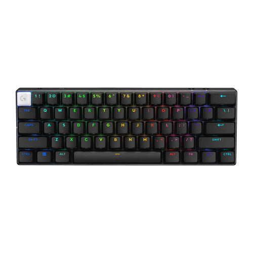 Teclado Logitech PRO X 60 Lightspeed Bluetooth Óptico 65 Horas RGB Color Black