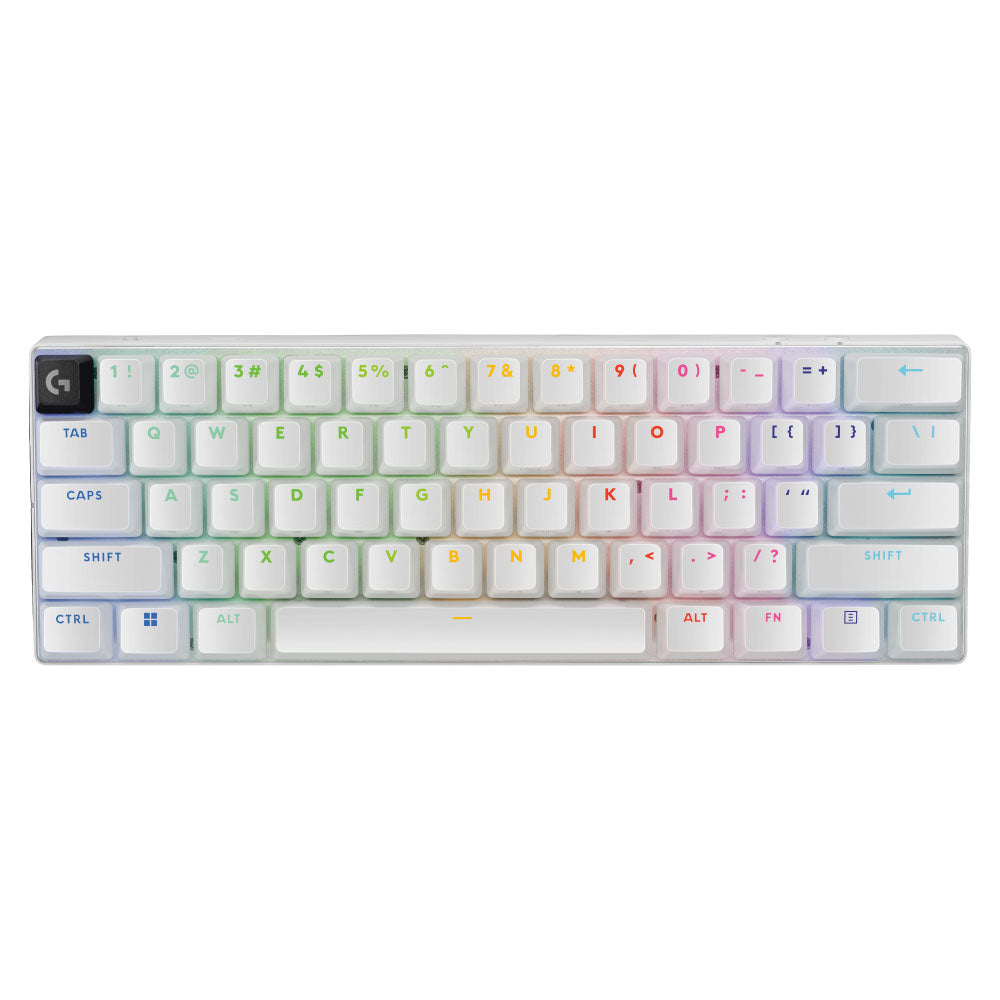 Teclado Logitech PRO X 60 Lightspeed Bluetooth Óptico 65 Horas RGB Color White