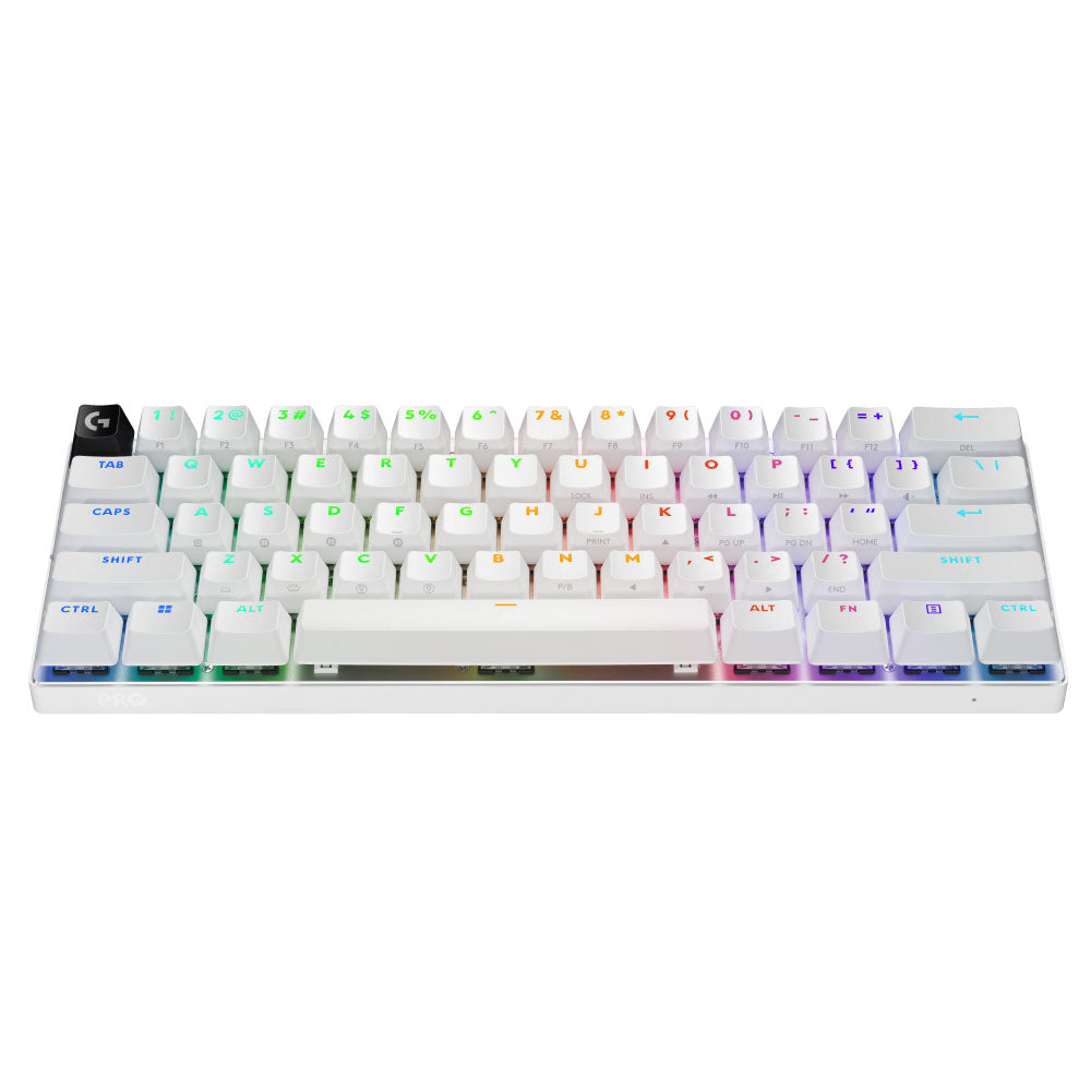 Teclado Logitech PRO X 60 Lightspeed Bluetooth Óptico 65 Horas RGB Color White
