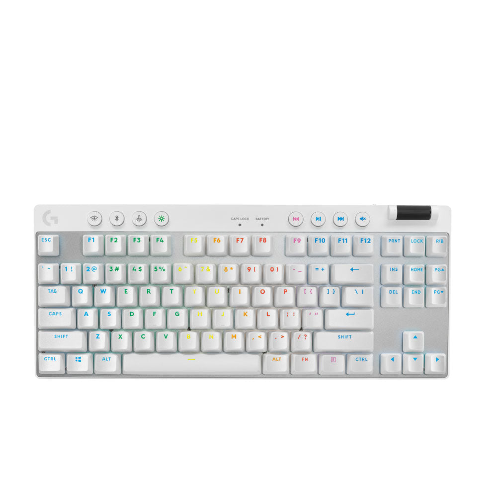 TECLADO LOGITECH PRO X TKL LIGHTSPEED USB WHITE (920-012143)-P