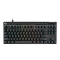 Teclado Logitech PRO X TKL Rapid Analógico Wired USB-C Lightsync RGB KeyControl Color Black