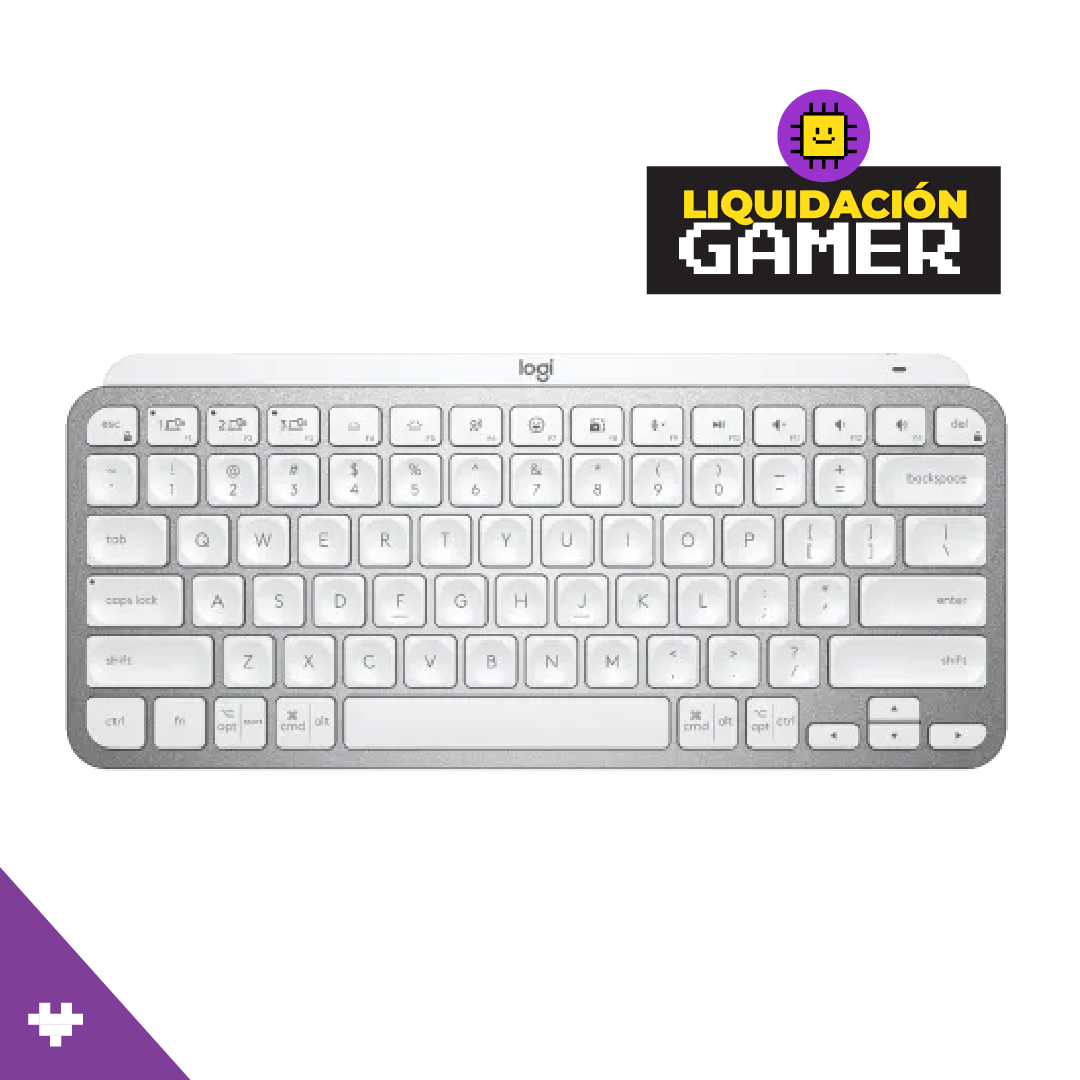 Teclado Logitech MX Keys Mini Multi-Device Bluetooth Iluminado Color Pale Grey SP