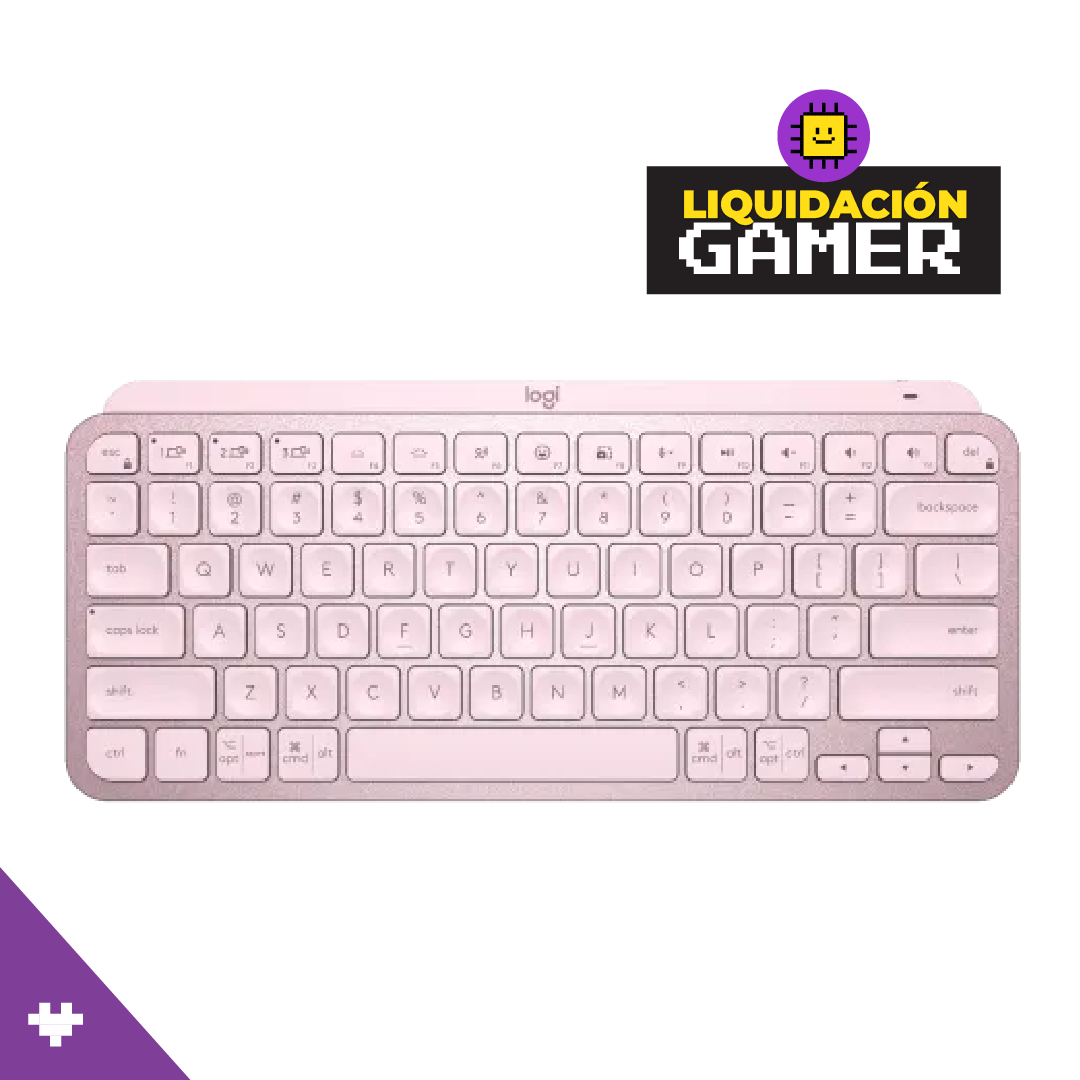 Teclado Logitech MX Keys Mini Multi-Device Bluetooth Iluminado Color Rose SP