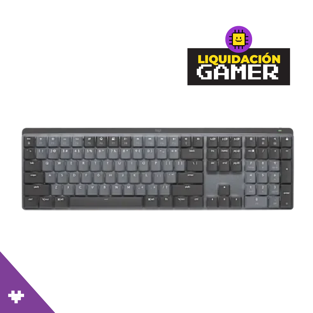 Teclado Logitech MX Mechanical Wireless Bluetooth Iluminado Color Black SP