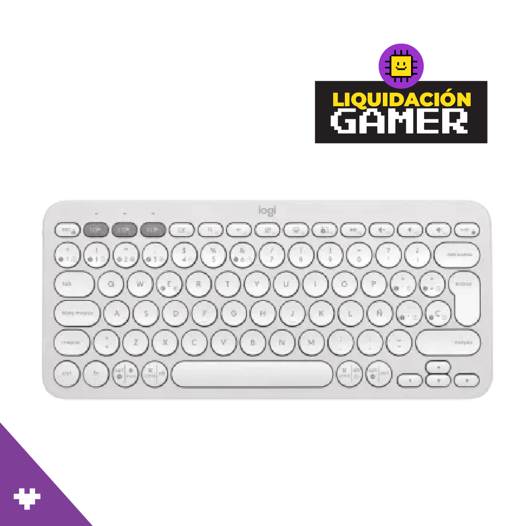 Teclado Logitech Pebble 2 K380S Bluetooth Wireless SP Color White