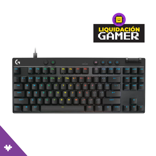 TECLADO LOGITECH PRO X TKL RAPID ANÁLOGO / WIRED USB-C / LIGHTSYNC RGB / KEYCONTROL BLACK