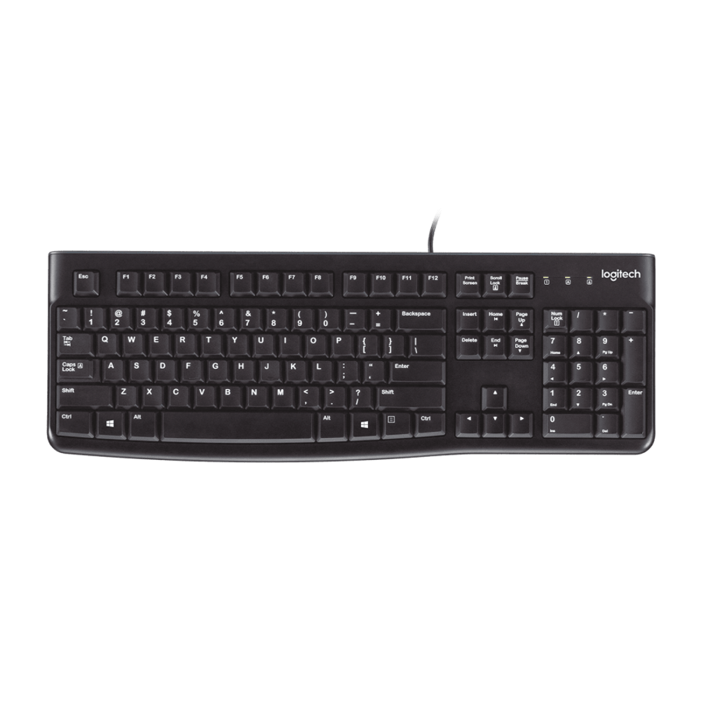 Teclado Logitech K120 Usb Sp Black (pn 920-004422)