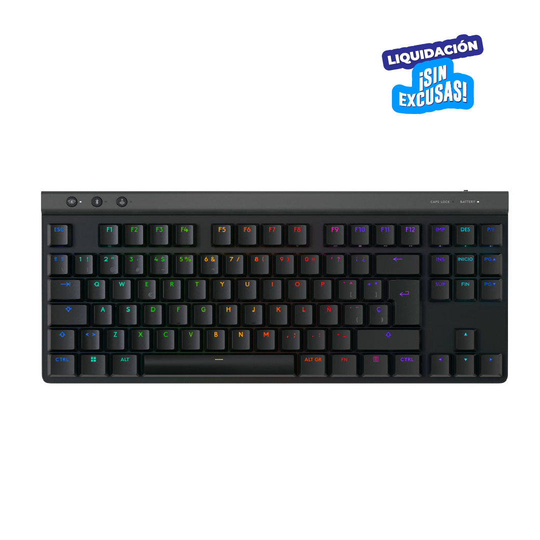 TECLADO LOGITECH G515 TKL LIGHTSPEED/BT LIGHTSYNC RGB BLACK (920-012423)