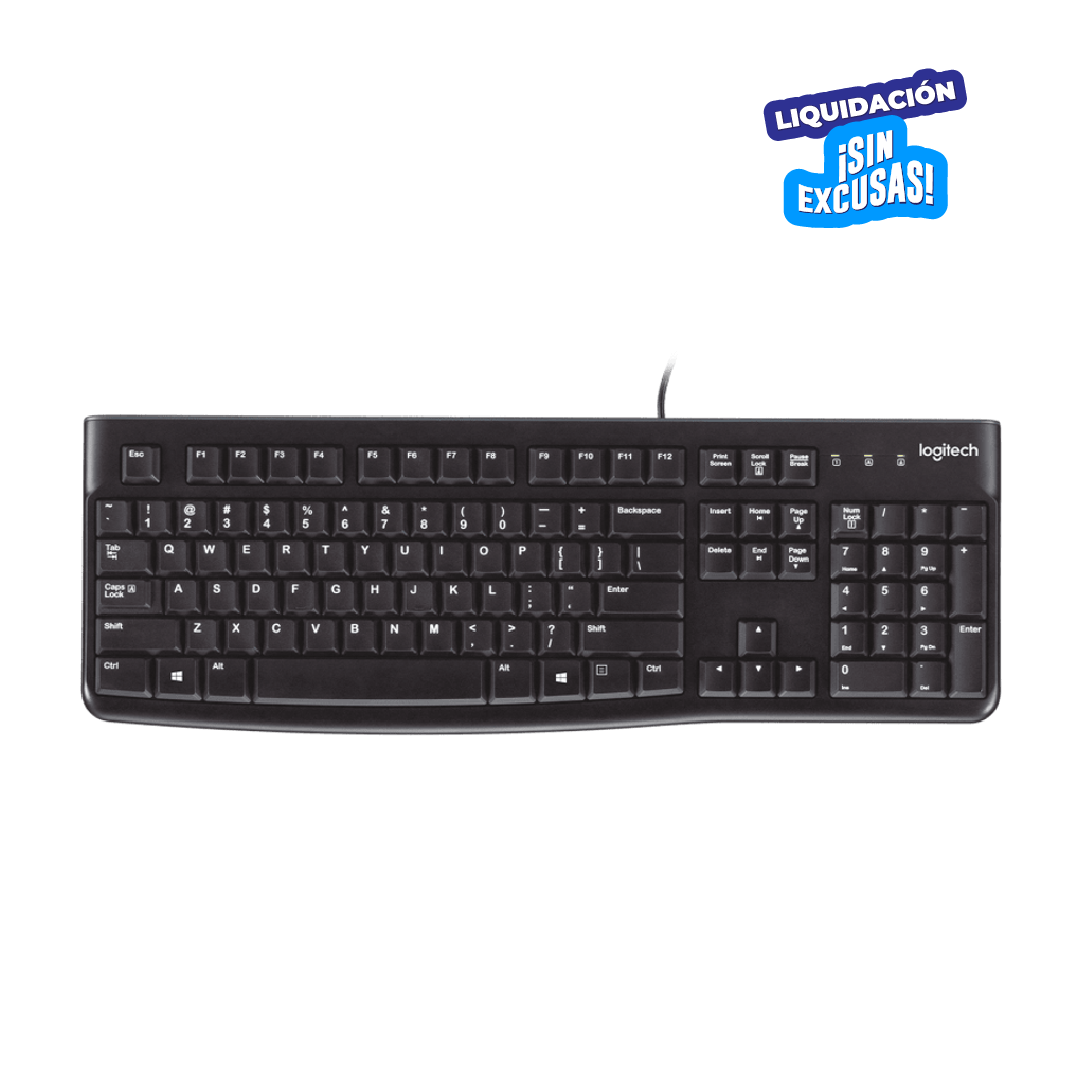Teclado Logitech K120 Usb Sp Black (pn 920-004422)