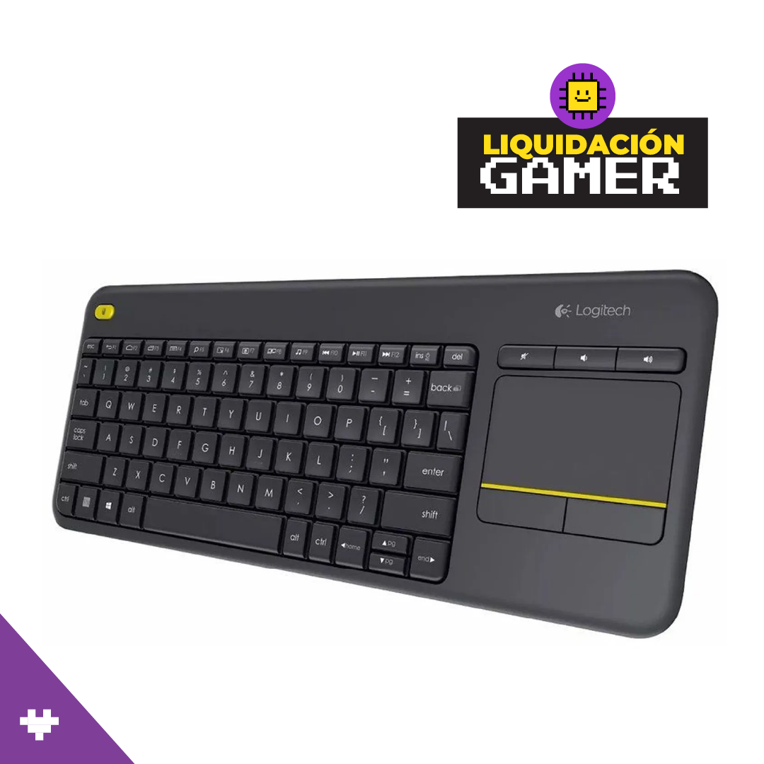 Teclado Logitech K400 Plus Wireless Touch Sp Black