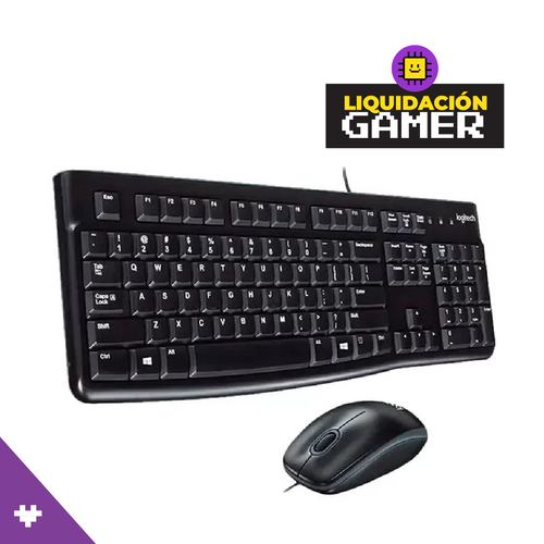 Teclado Logitech + Mouse Mk120 Usb Sp Black