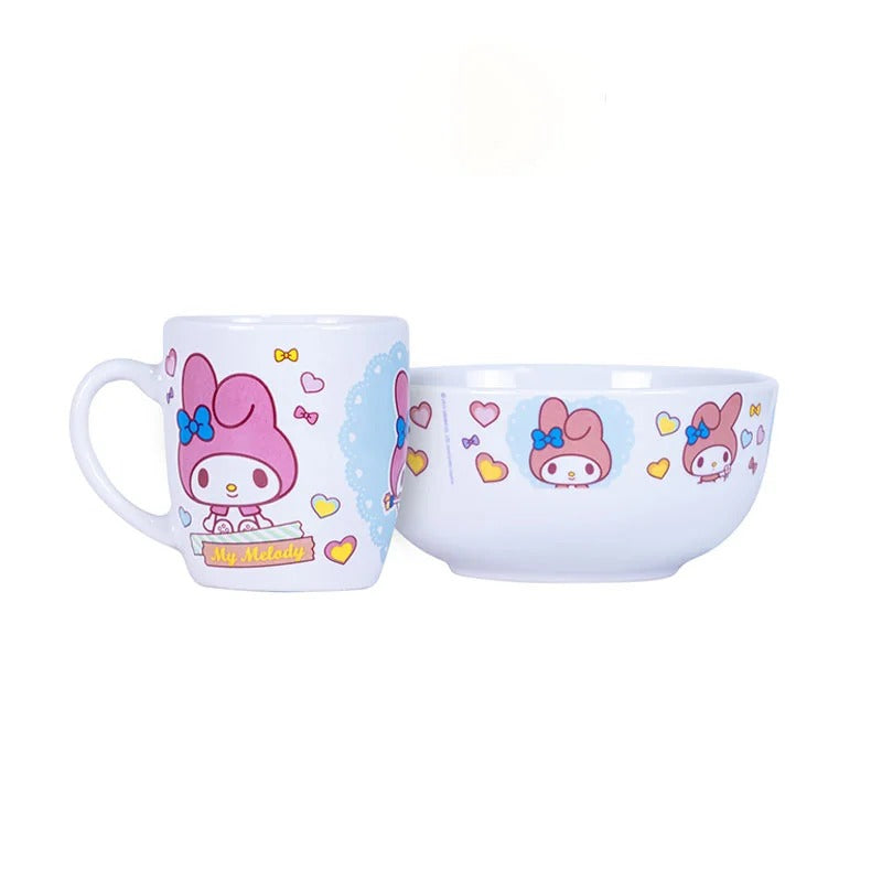 Set de Taza y Bowl My Melody Sanrio - Edición Sweet Hearts
