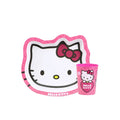 Plato y Vaso Hello Kitty Set Infantil Kawaii para Niñas