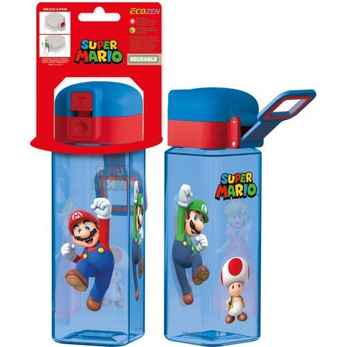 Botella Robot con Cierre 550 ml Mario Bros