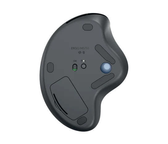 Mouse Logitech Ergo M575S Trackball Silent Wireless Bolt Bluetooth USB-A Color Black