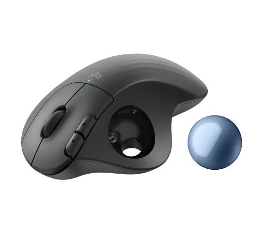 Mouse Logitech Ergo M575S Trackball Silent Wireless Bolt Bluetooth USB-A Color Black