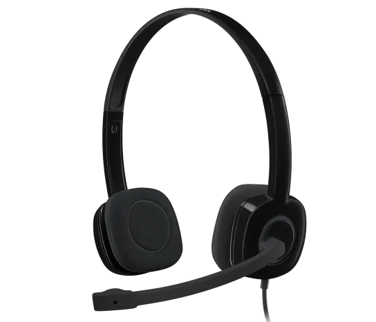 AUDIFONO C/MICROF. LOGITECH H151 STEREO BLACK (981-000587)-UY