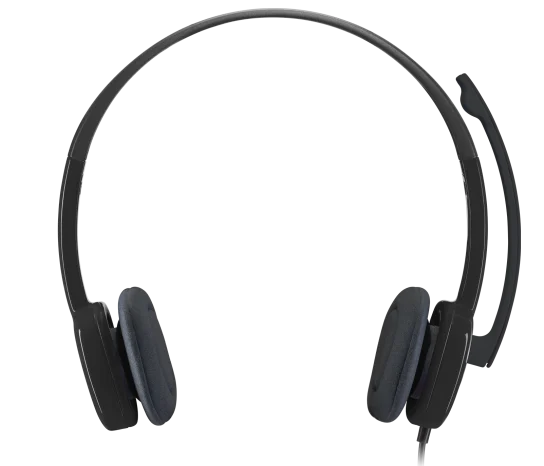 Audífono con Micrófono Logitech H151 Stereo Color Black