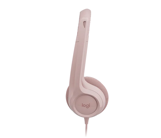 Audífono con Micrófono Logitech H390 USB Noise Cancelling Color Rose