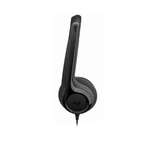 Audífono con Micrófono Logitech H390 USB Noise Cancelling Color Black
