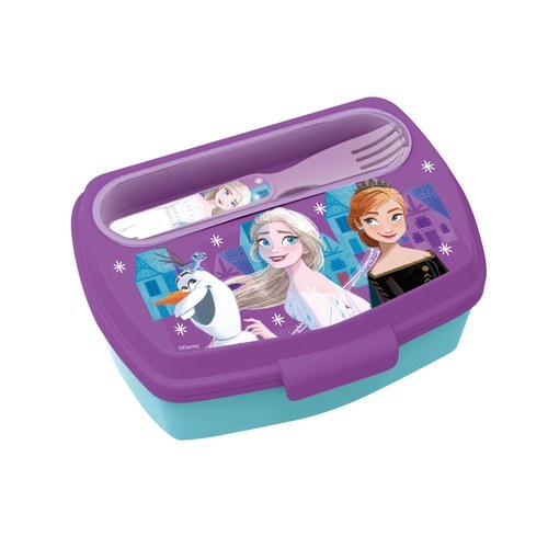 Hermético Rectangular con Cubierto Frozen INVKY